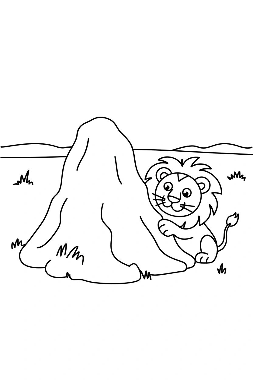 plains mound peeking coloring pages