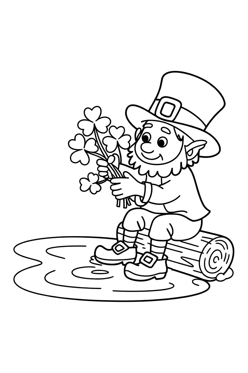 pondside log arranging drawing