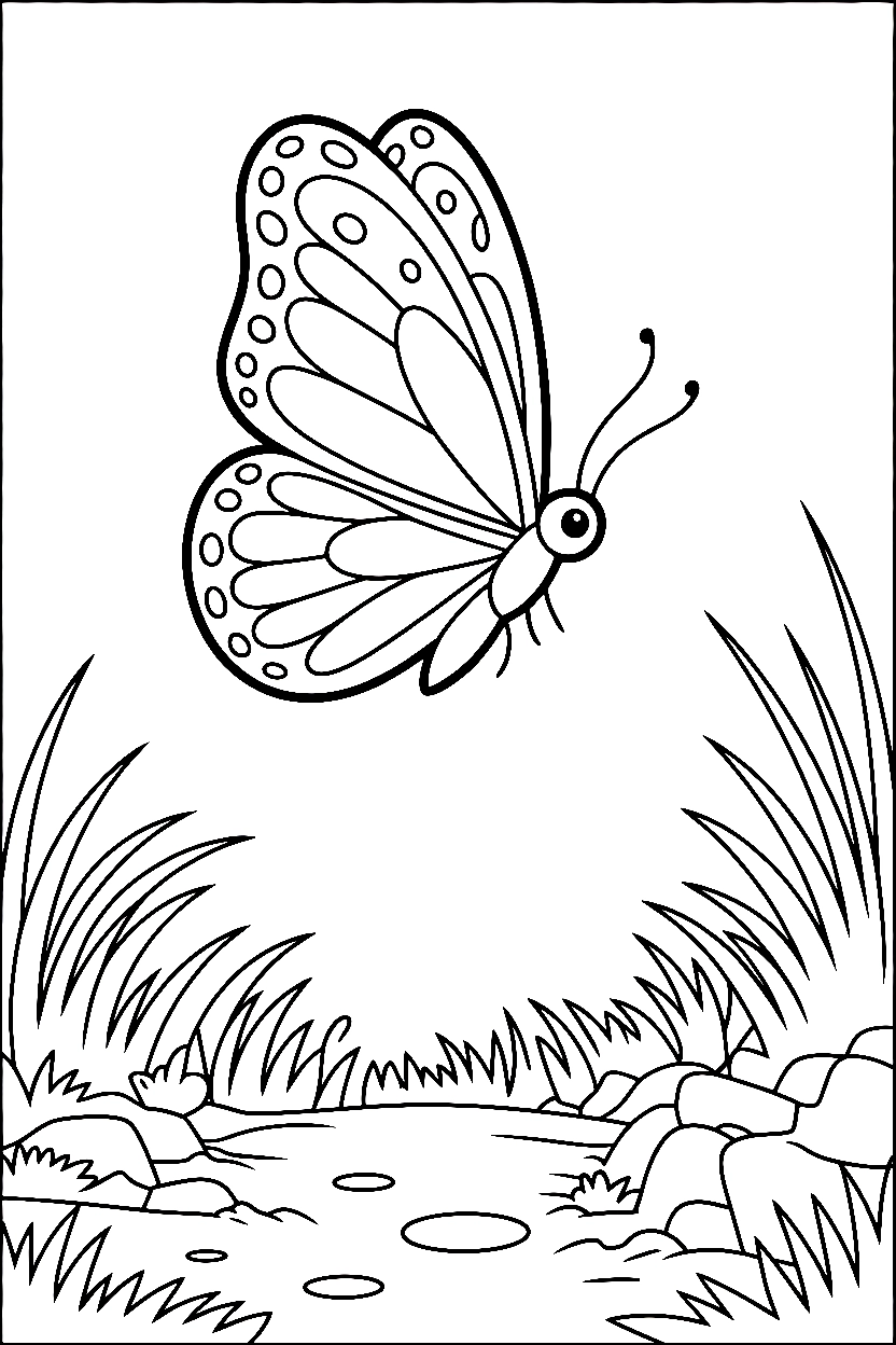 pulling above meadow roots coloring pages