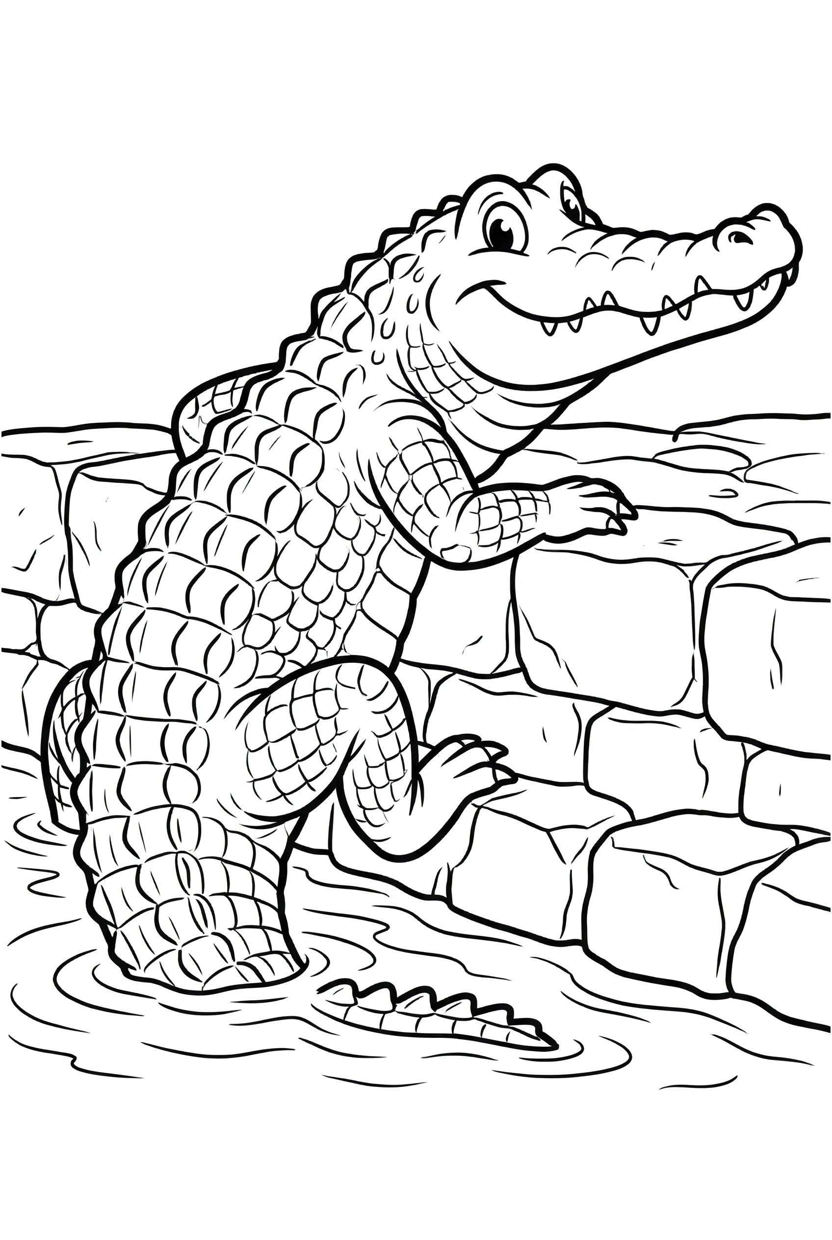 pulling crocodile ledge coloring pages pulling crocodile ledge coloring pages