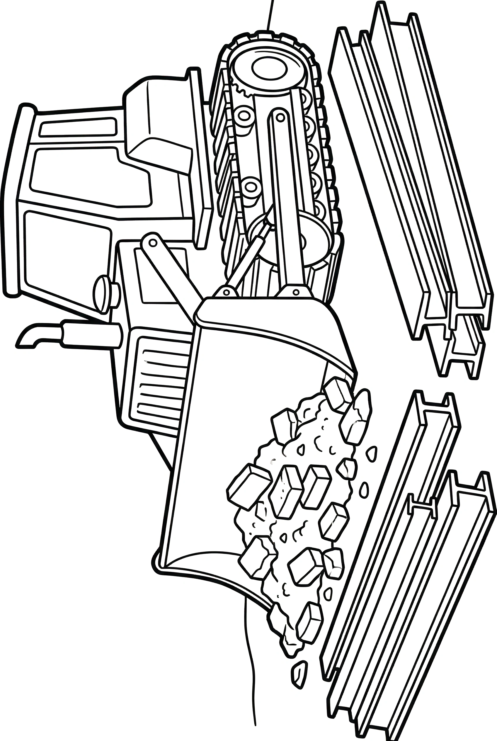 pushing bulldozer rubble site coloring pages pushing bulldozer rubble site coloring pages