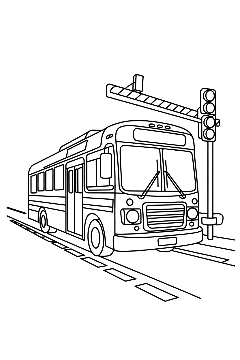 railroad crossing barrier coloring pages railroad crossing barrier coloring pages