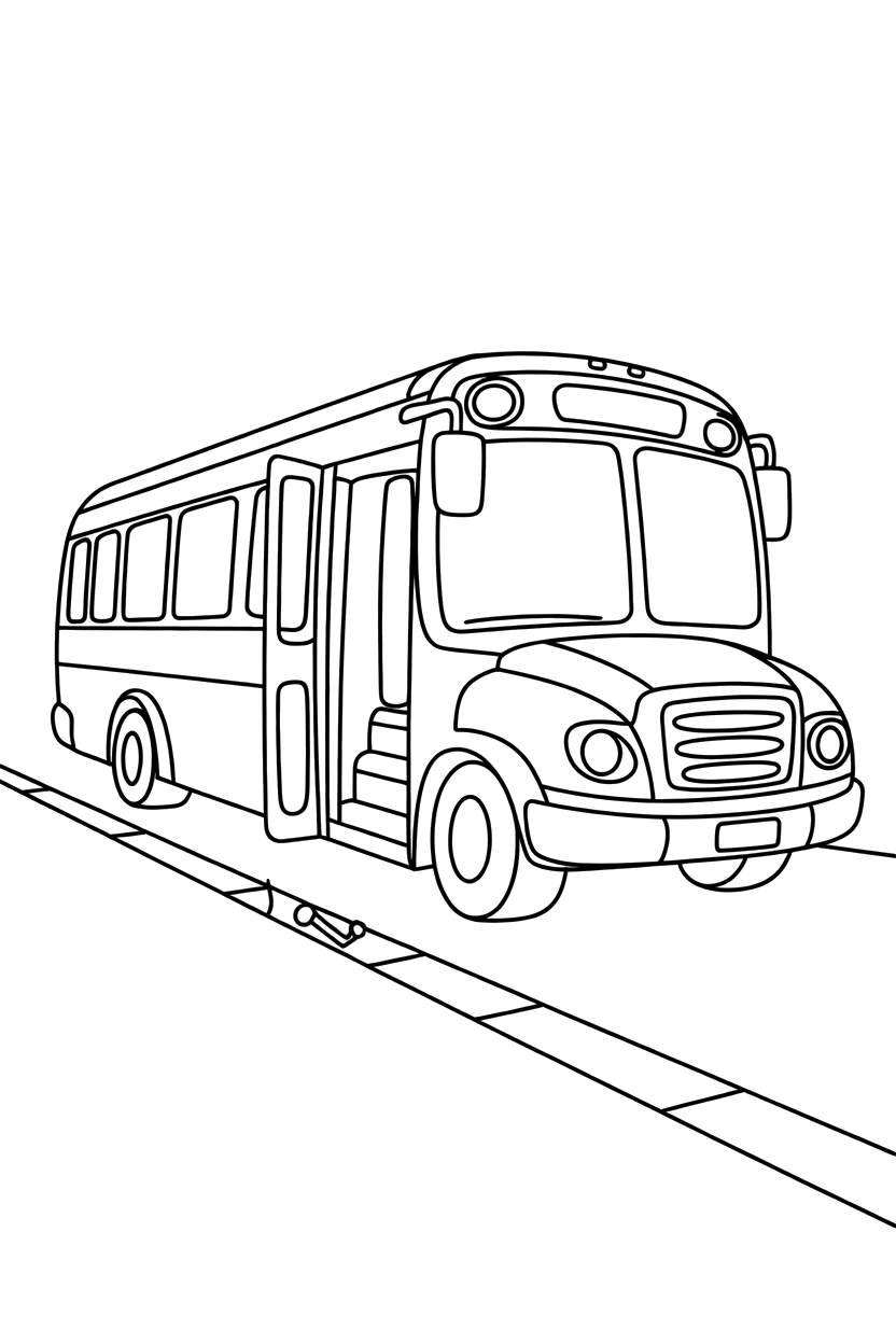 reaching bus curb door coloring pages reaching bus curb door coloring pages