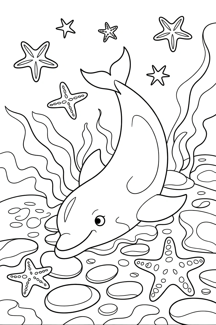 resting dolphin smooth stones printable sheet resting dolphin smooth stones printable sheet