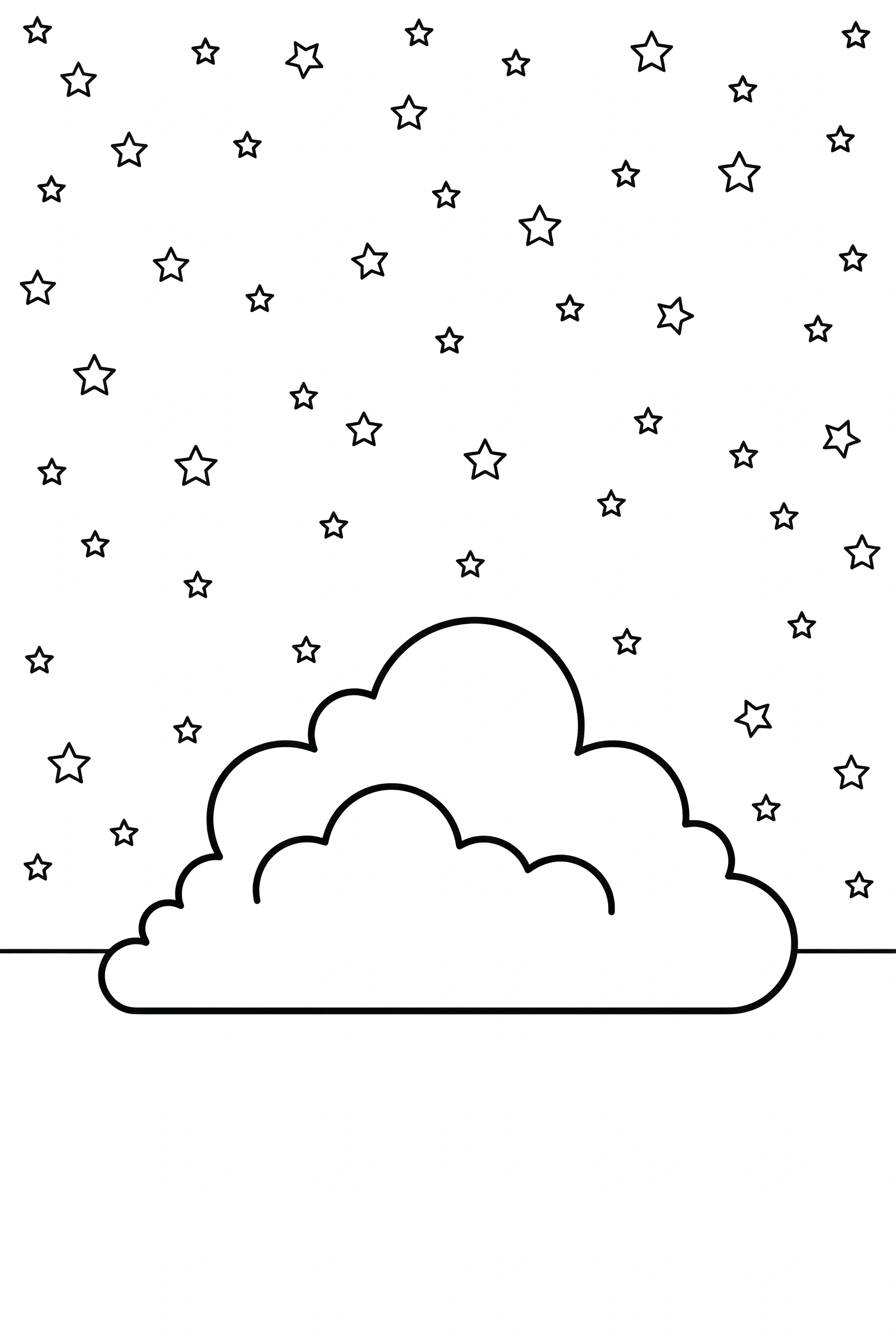 resting low cloud stars coloring pages resting low cloud stars coloring pages