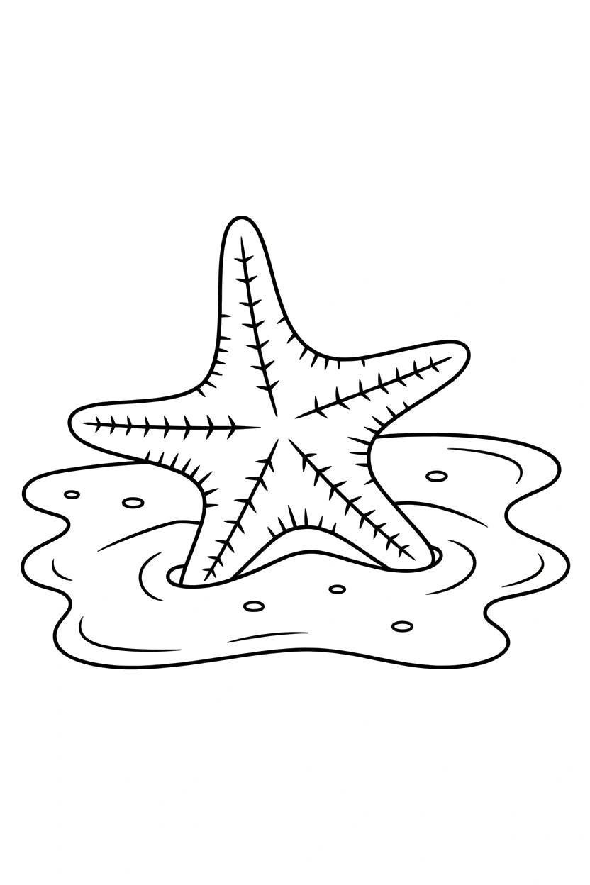 rippled sand starfish resting coloring pages rippled sand starfish resting coloring pages