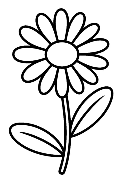 single flower petal pattern printable sheet