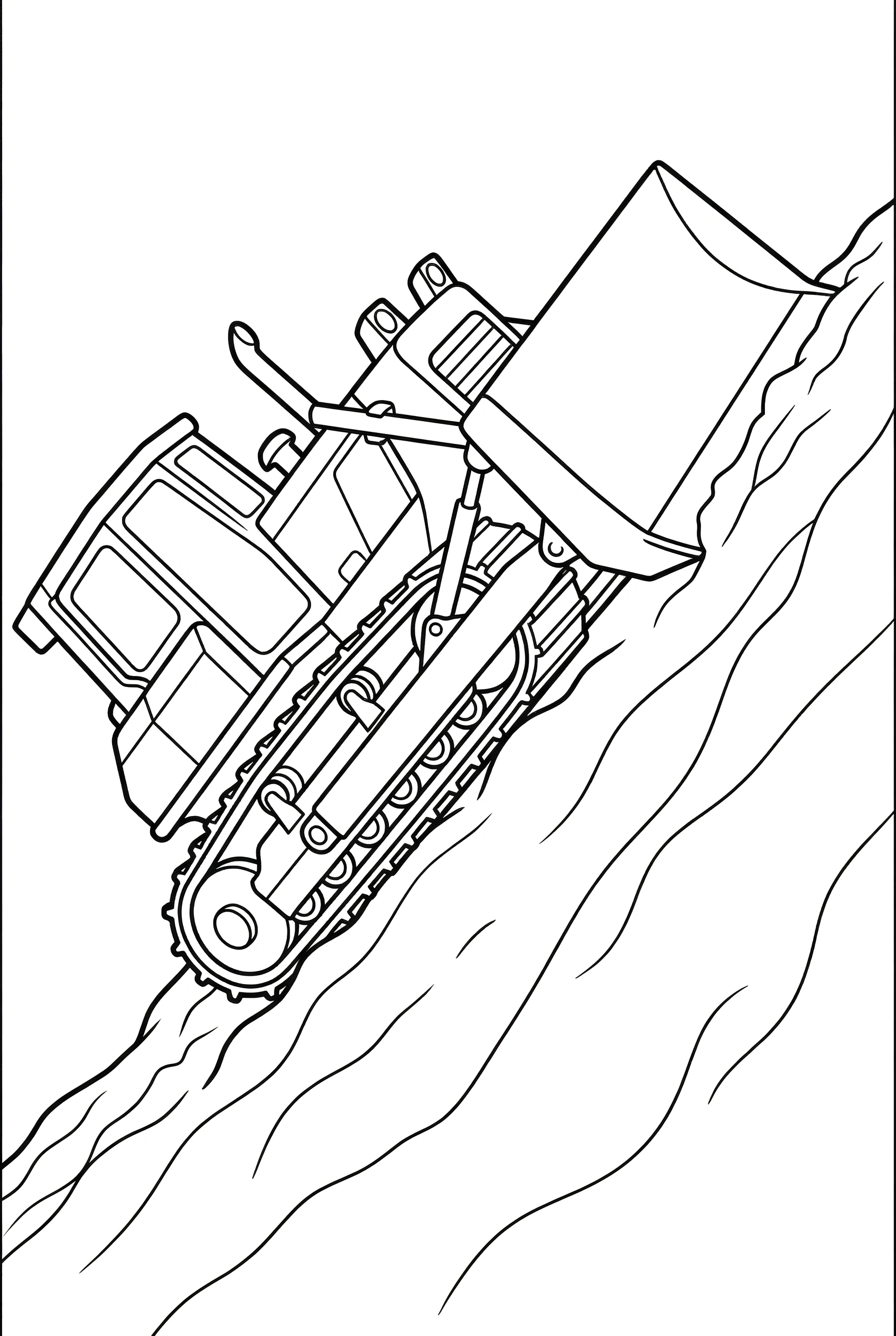 sloped terrain scene coloring pages sloped terrain scene coloring pages