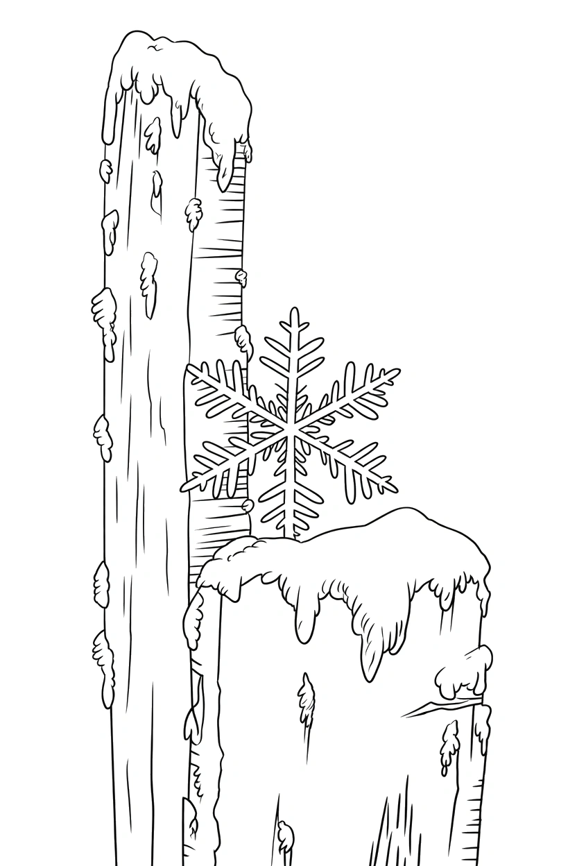snowflake peeking fence post printable sheet