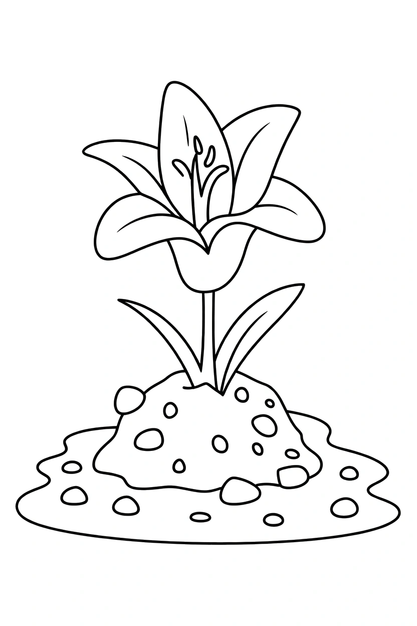 soil mound scene printable sheet soil mound scene printable sheet