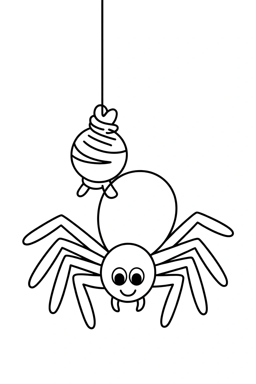 spider holding prey web printable sheet spider holding prey web printable sheet