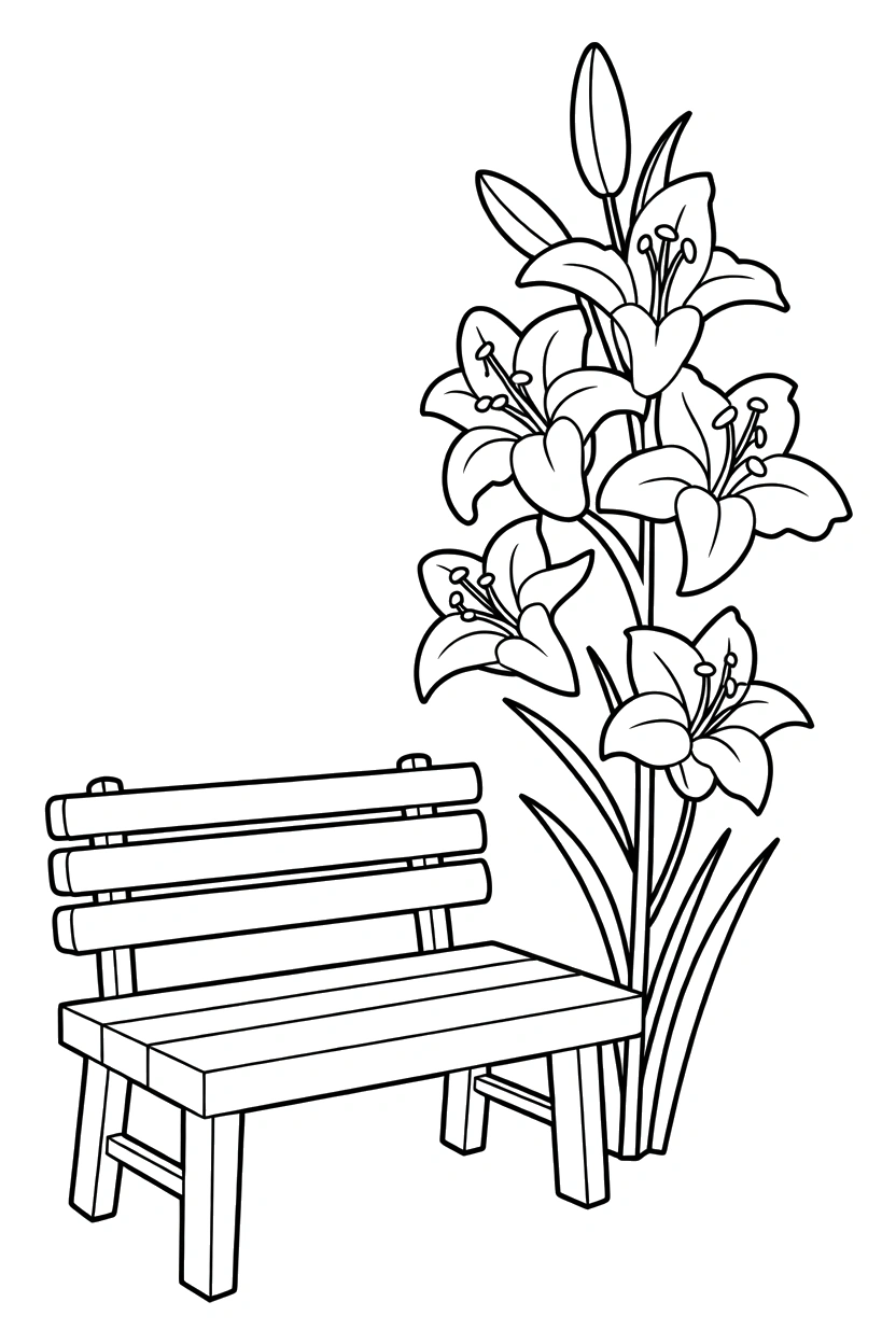 stacking lily stem coloring pages stacking lily stem coloring pages
