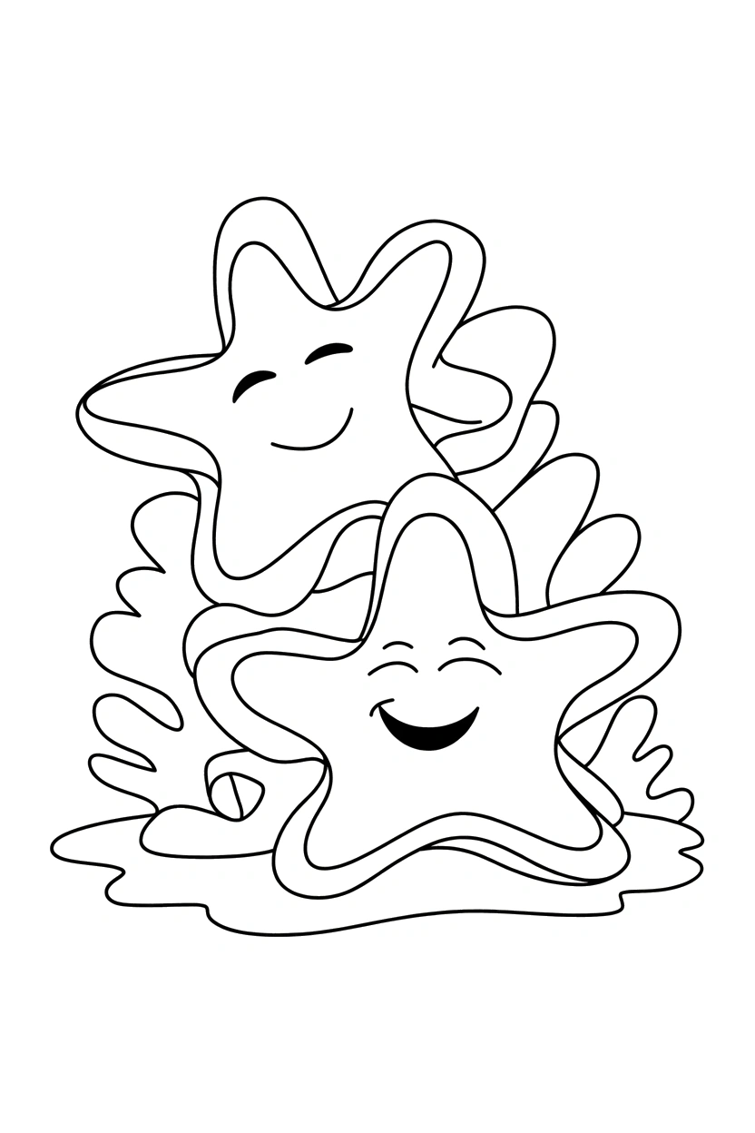 starfish stacking arms coral printable sheet starfish stacking arms coral printable sheet