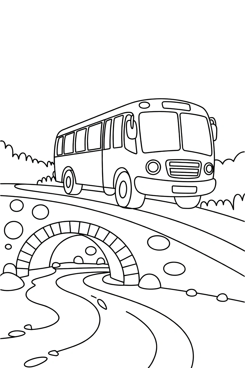 stone bridge river scene coloring pages stone bridge river scene coloring pages