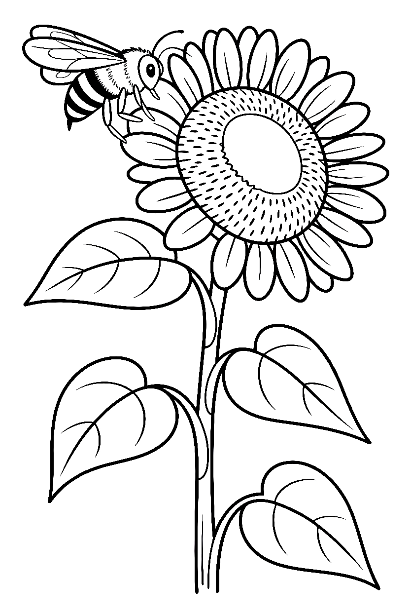 sunflower stalk climbing printable sheet sunflower stalk climbing printable sheet