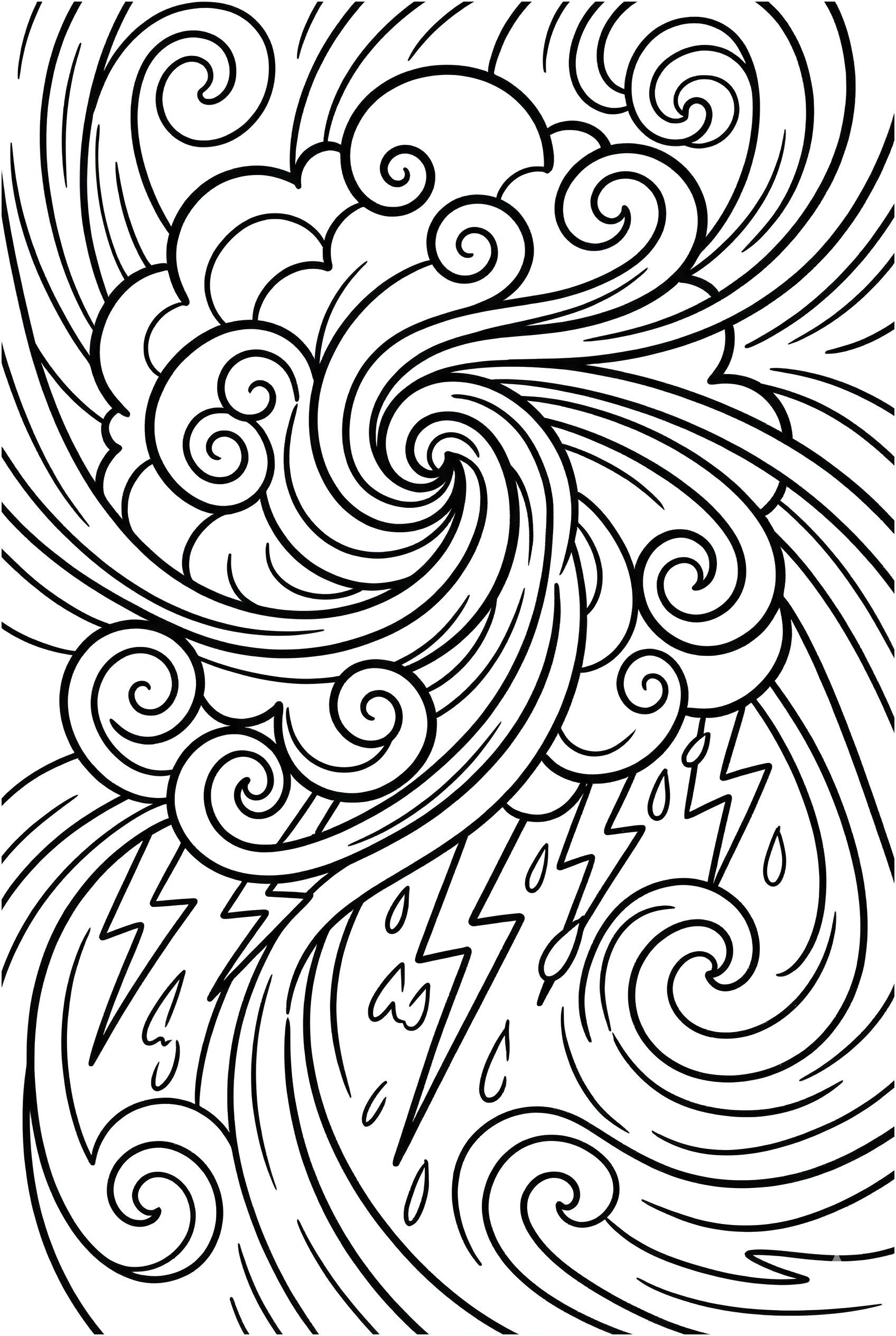 swirling cloud wind lines coloring pages swirling cloud wind lines coloring pages