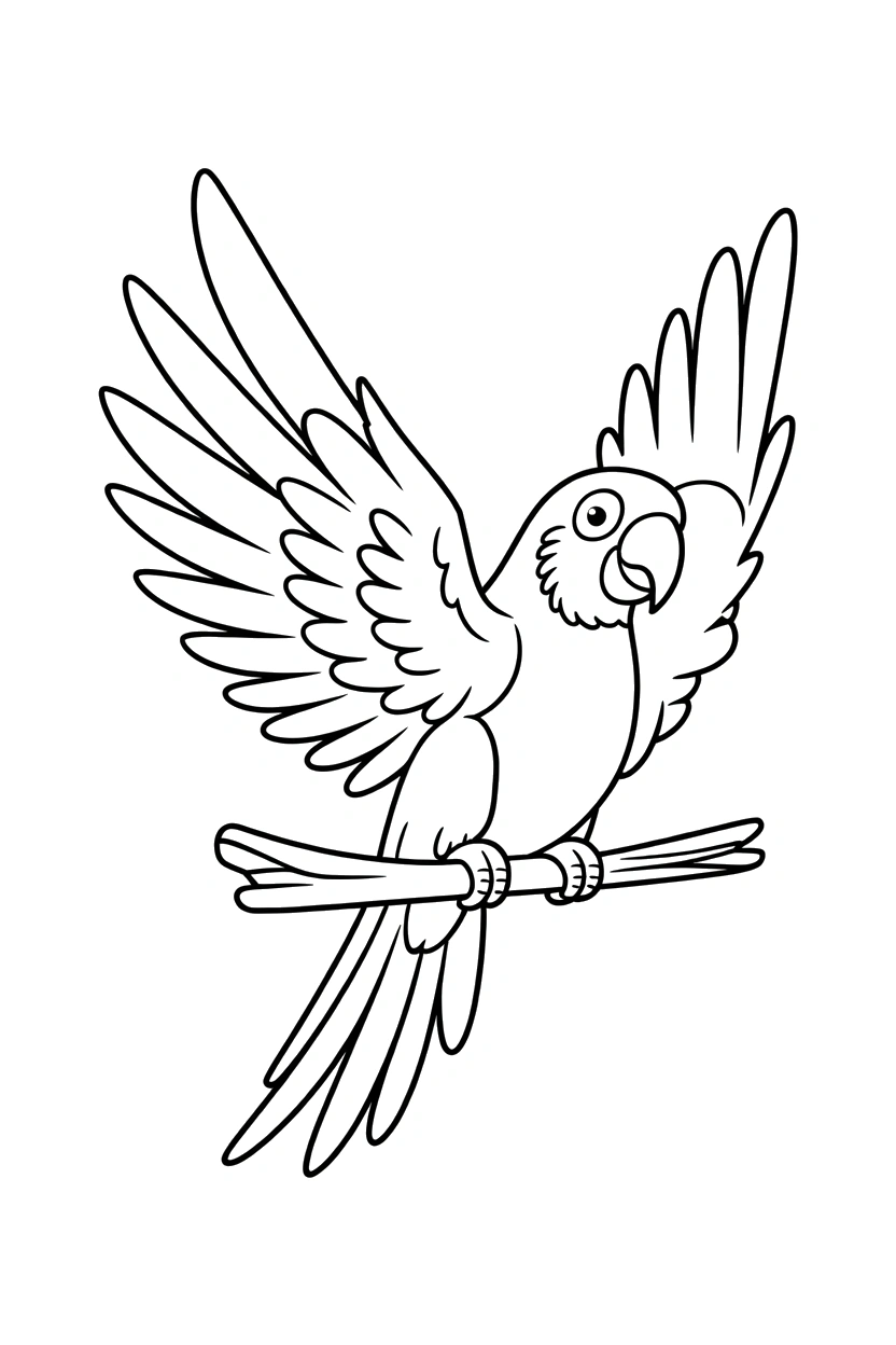 tail fan stacking coloring pages
