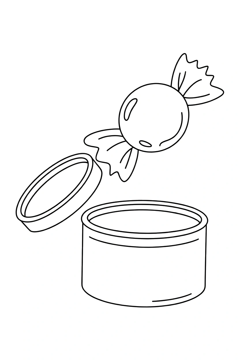 tin container candy coloring page tin container candy coloring page
