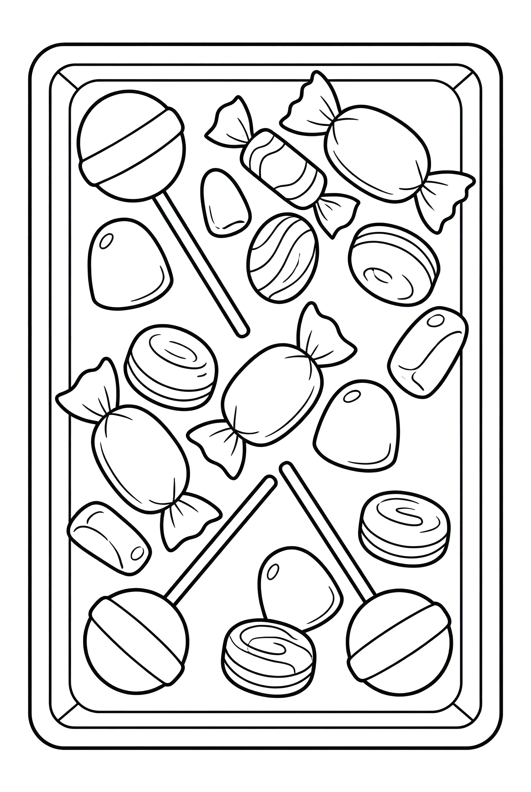tray candy scatter coloring sheets tray candy scatter coloring sheets