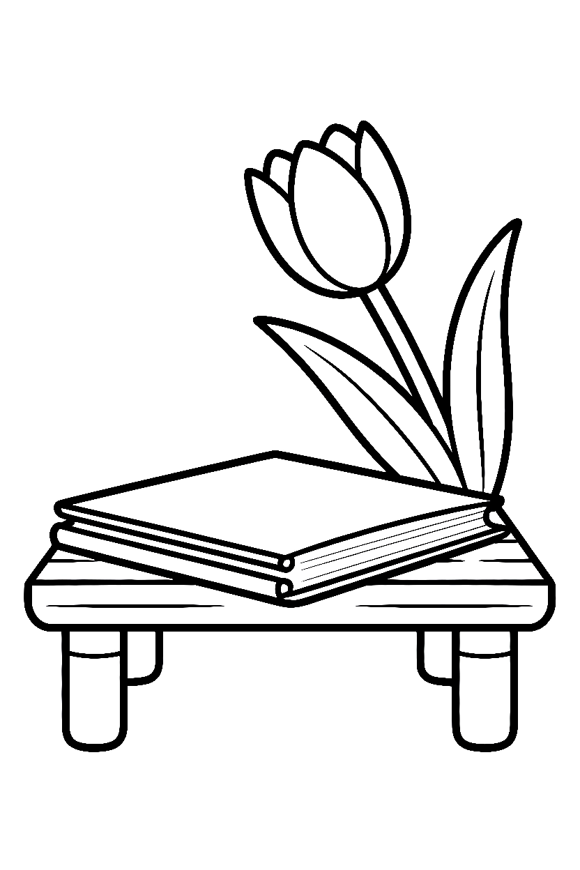 tulip journal bench drawing