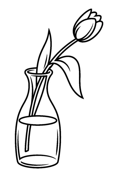 tulip vase counter printable sheet
