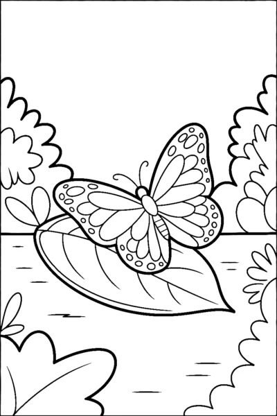 wings flat on leaf printable sheet