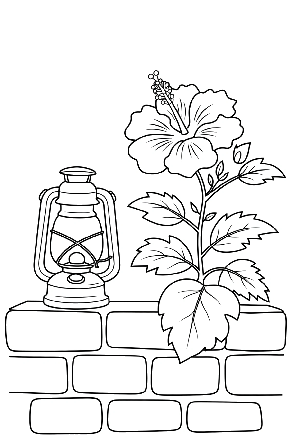 Hibiscus coloring pages