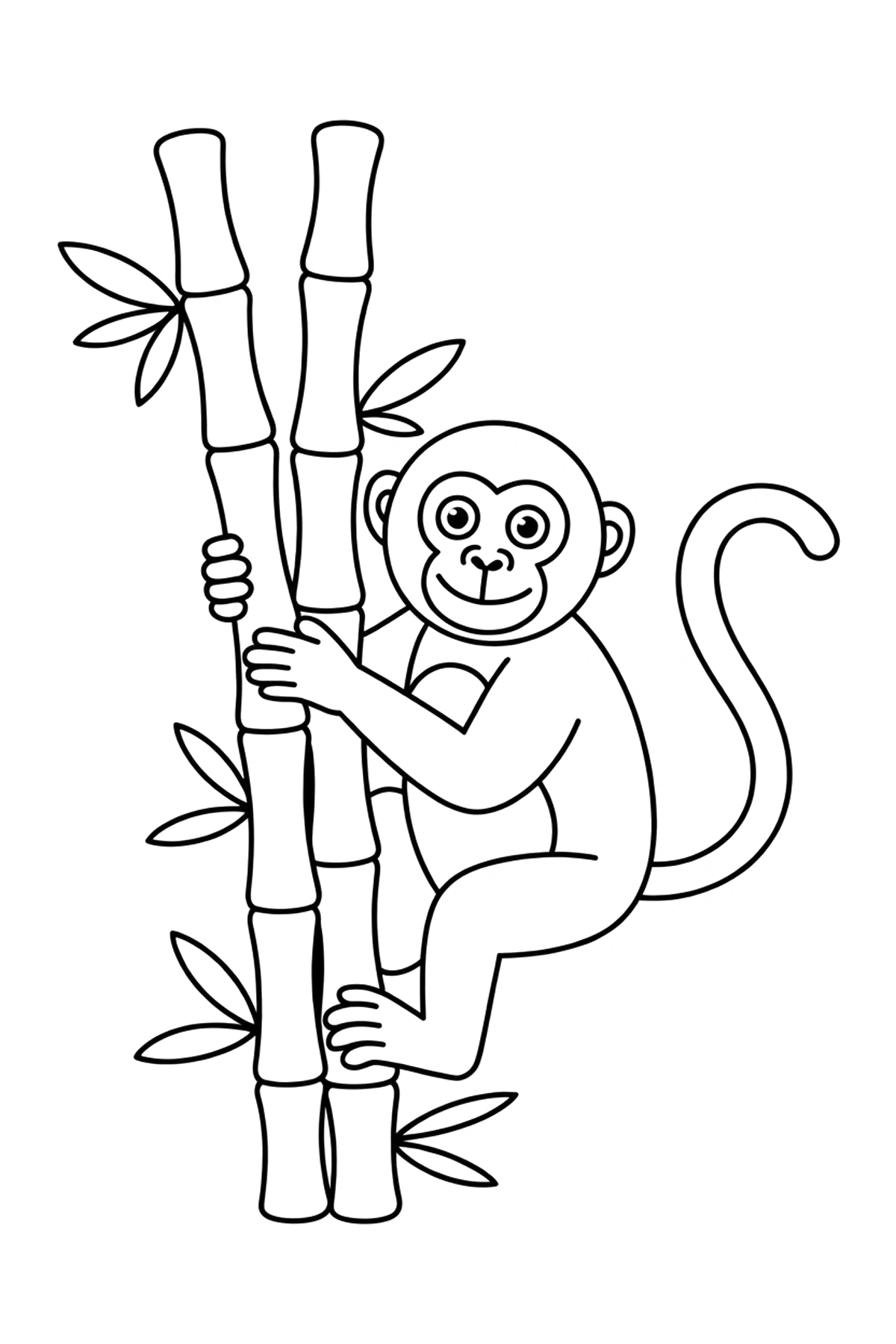 monkey coloring pages