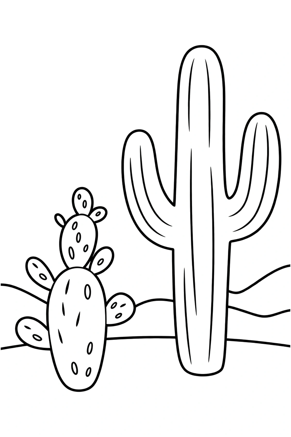 Cactus Coloring Pages