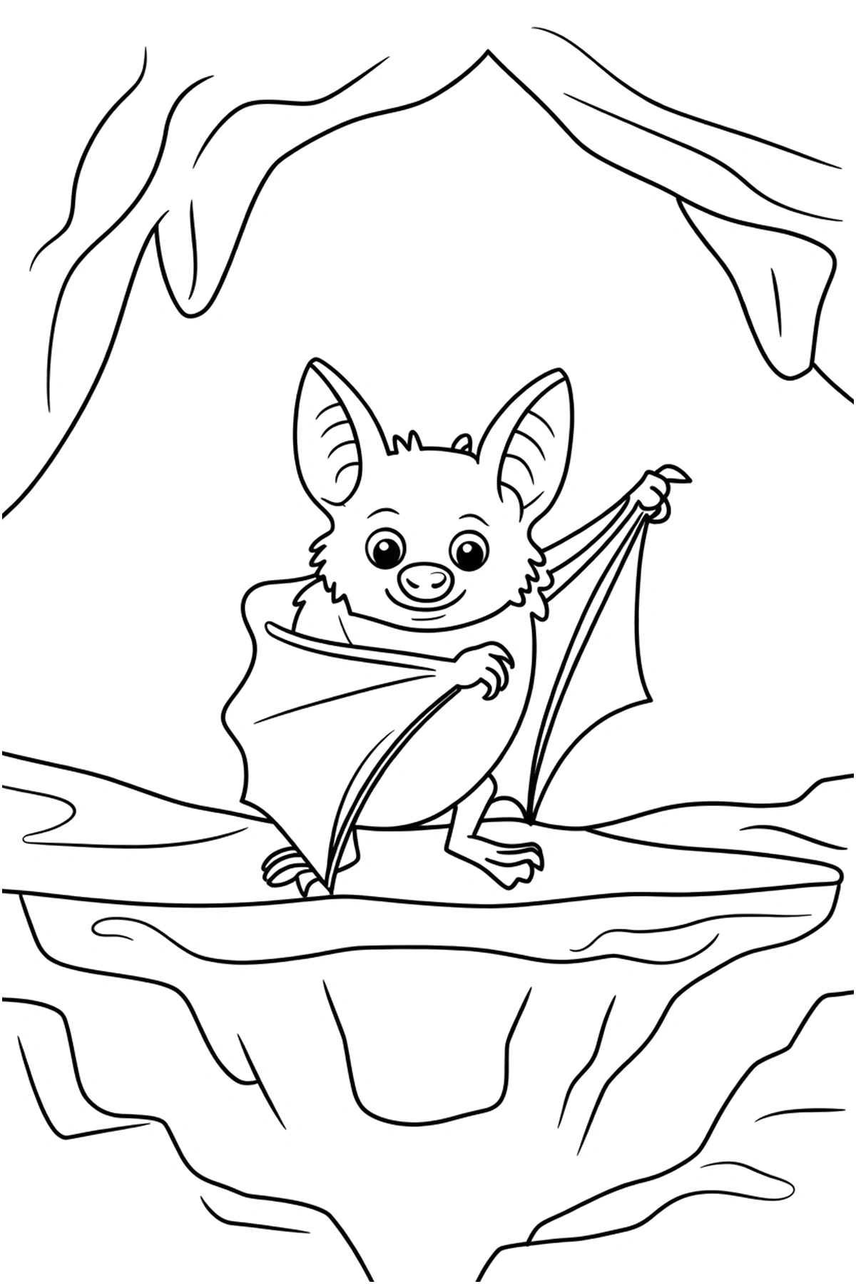 bat coloring page folded ledge bat coloring page folded ledge