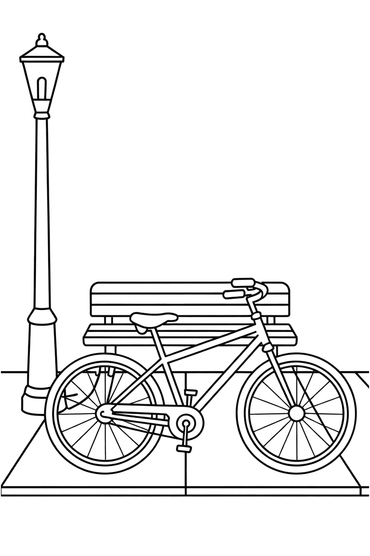 Bicycle Coloring Pages
