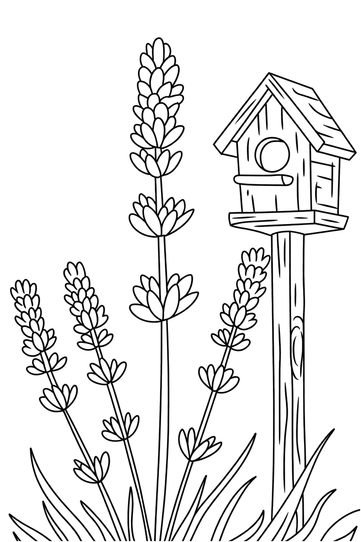 Lavender Coloring Pages
