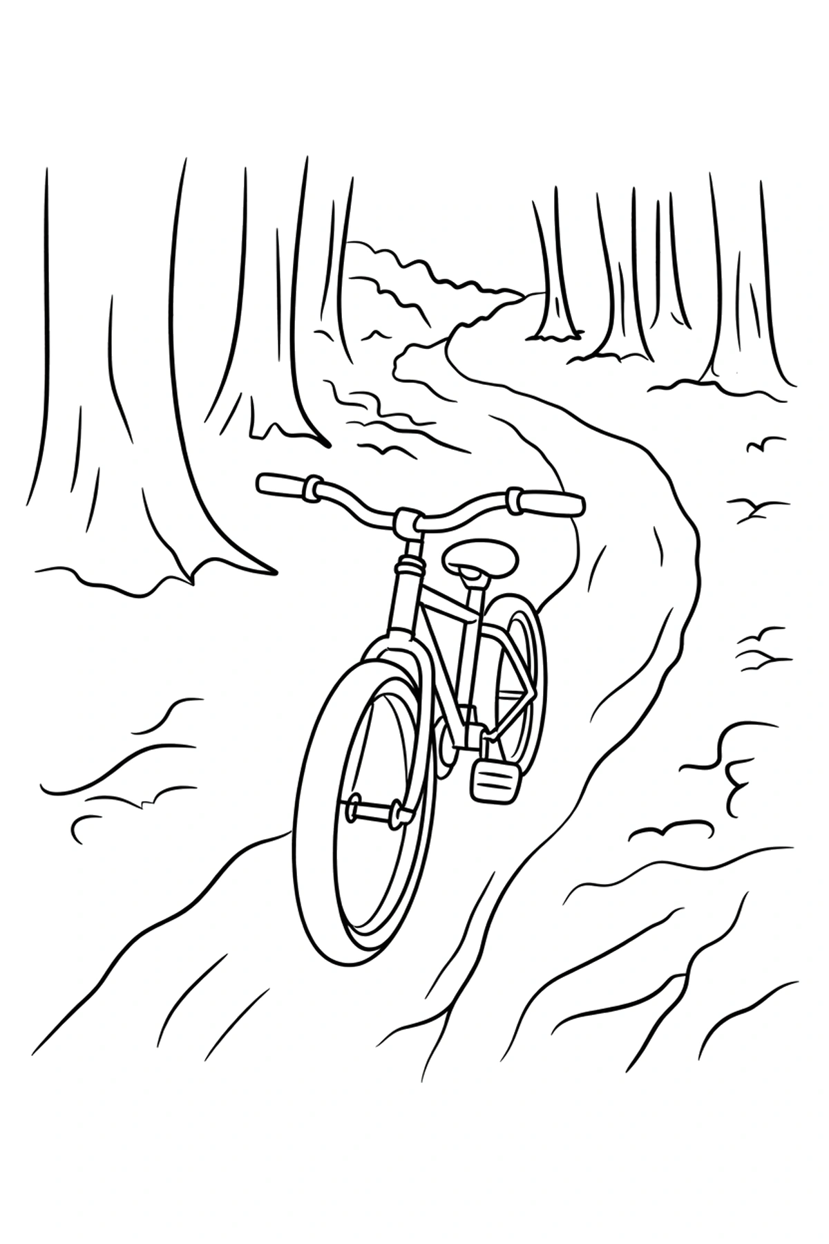 bmx bike coloring page