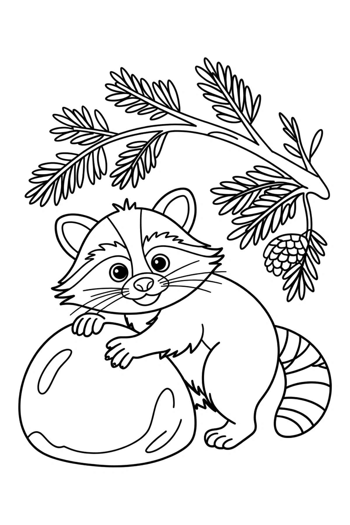 raccoon coloring pages
