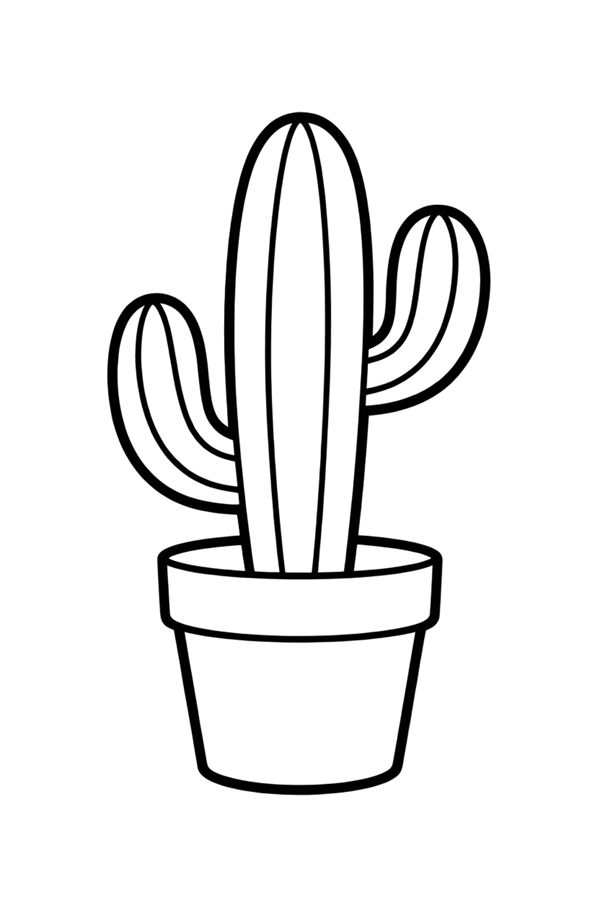 cactus coloring pages terracotta windowsill