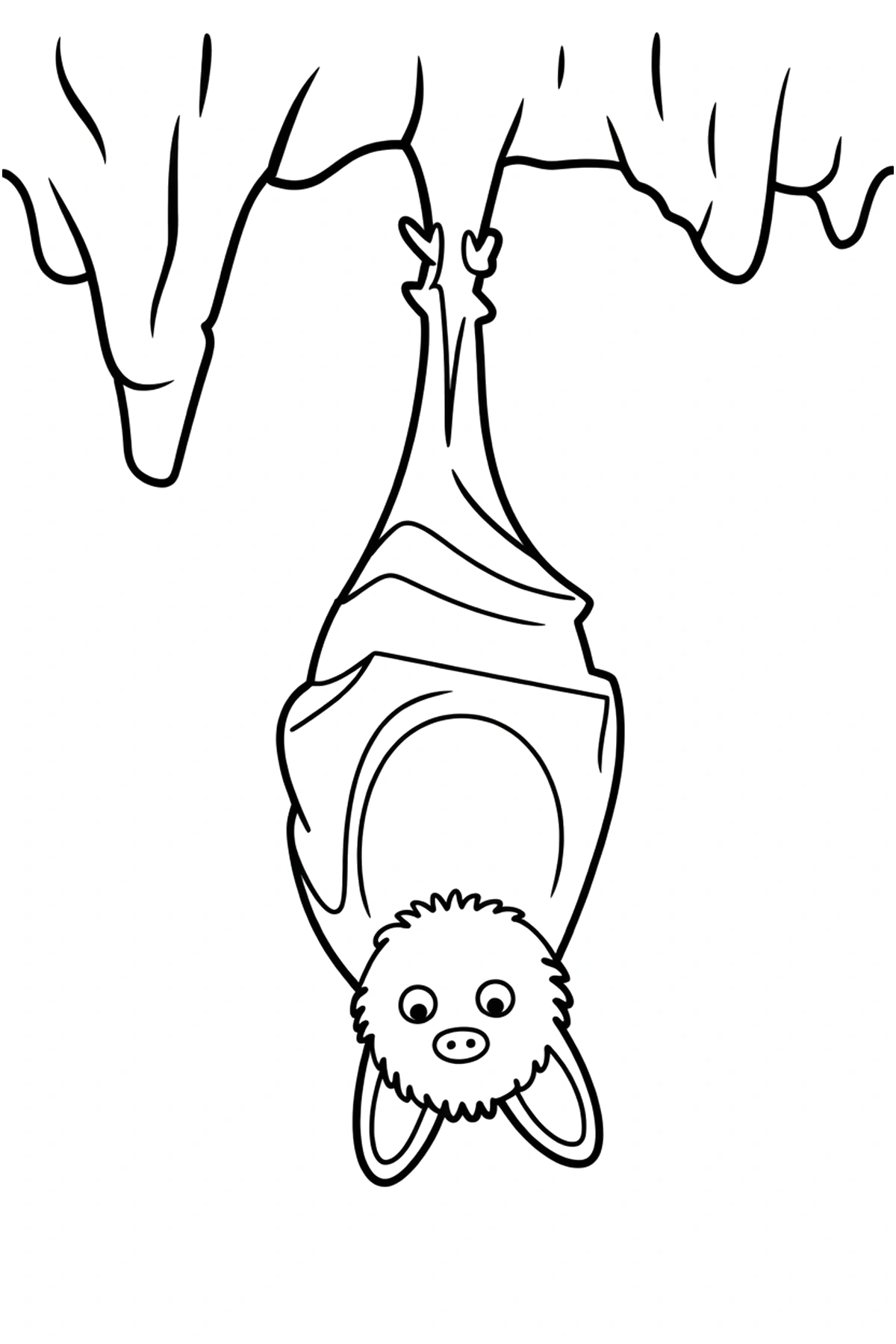 cave stalactite bat coloring page cave stalactite bat coloring page