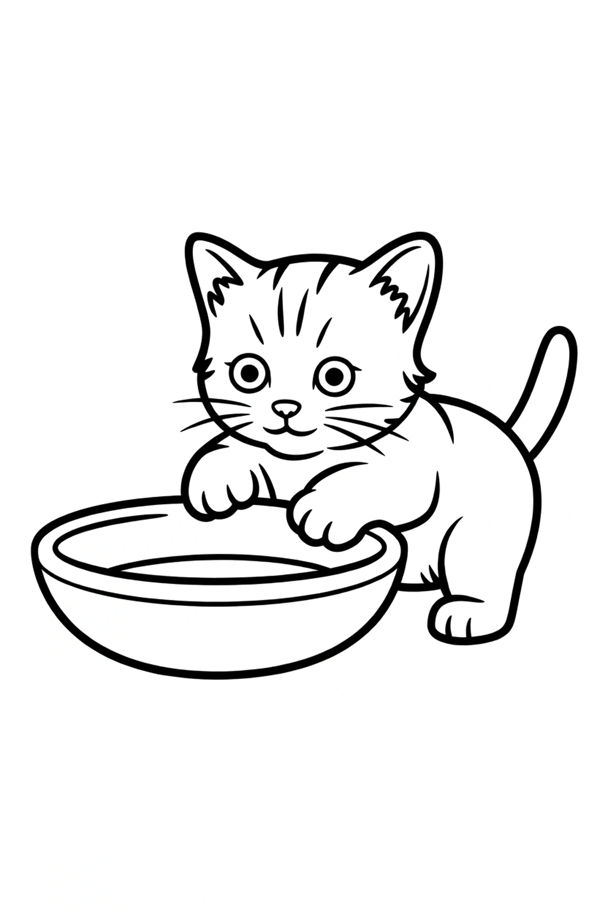 counter kitten bowl coloring sheets