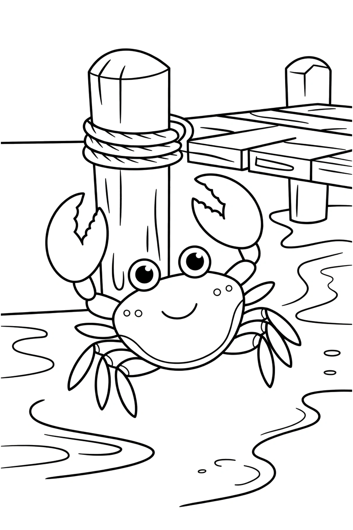 Crab Coloring Pages