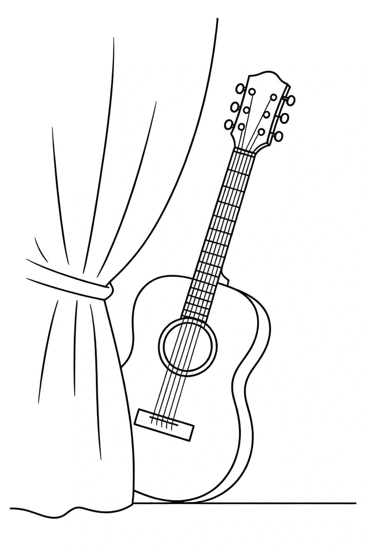 curtain edge guitar coloring pages curtain edge guitar coloring pages