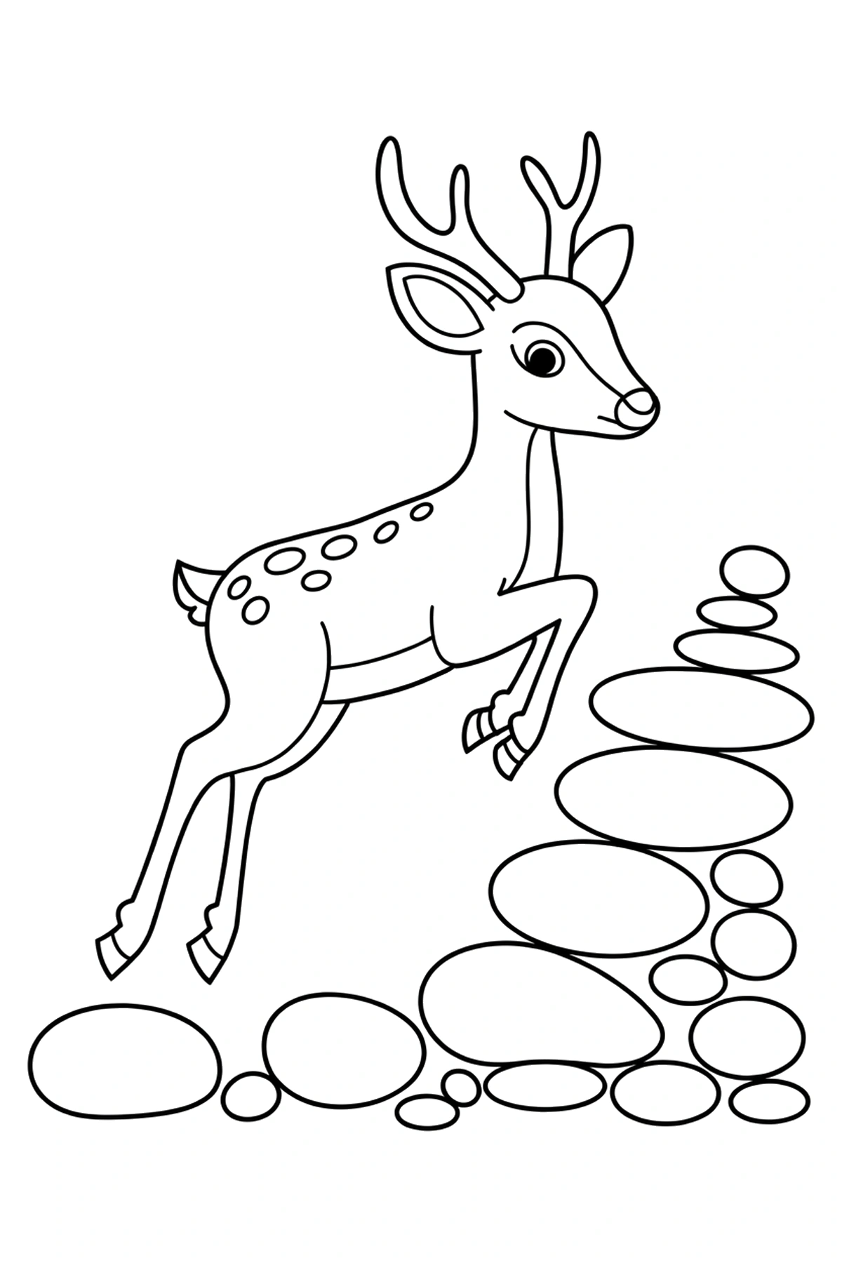 cute deer coloring sheets