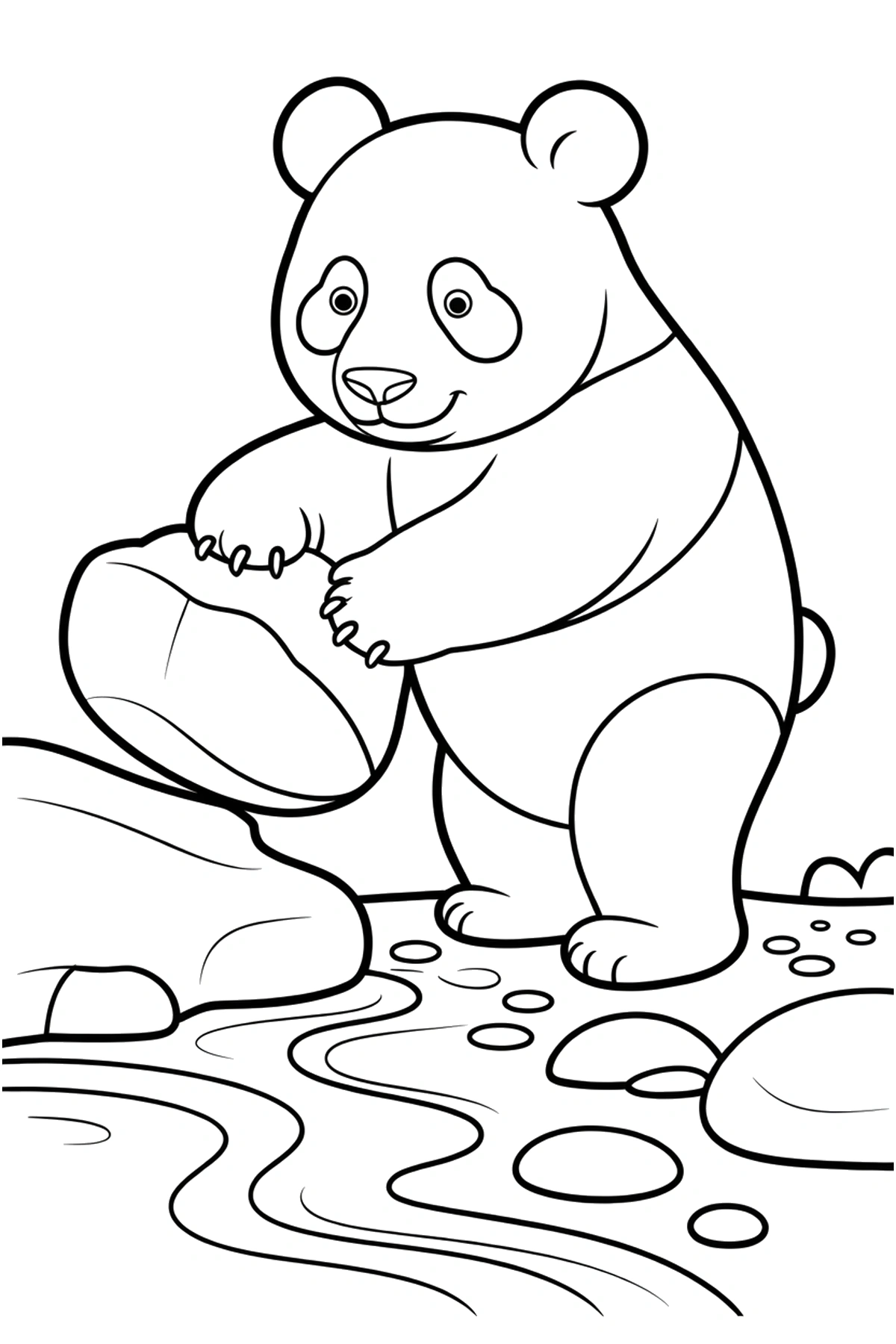 cute panda bear coloring pages