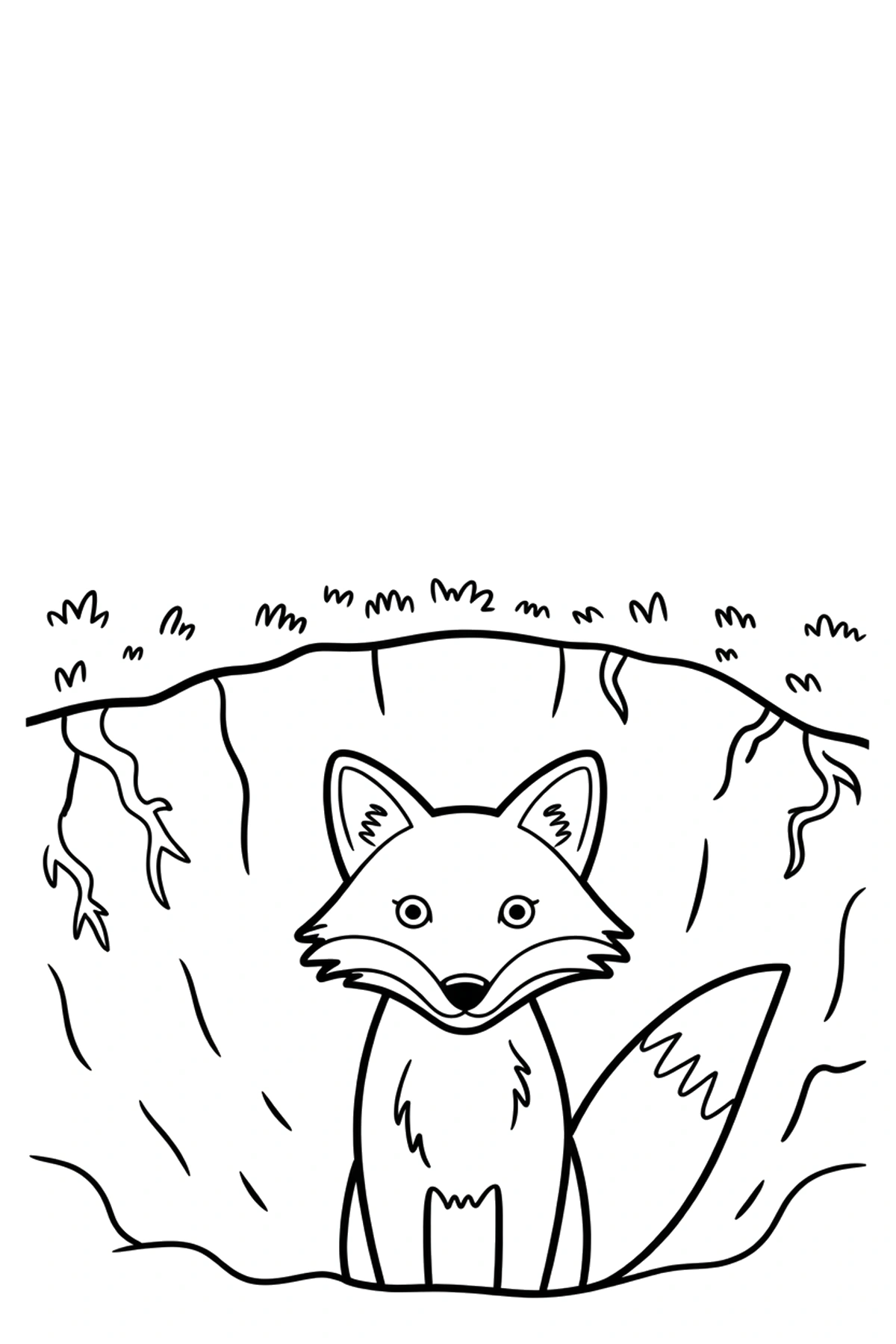 den fox burrow coloring sheets