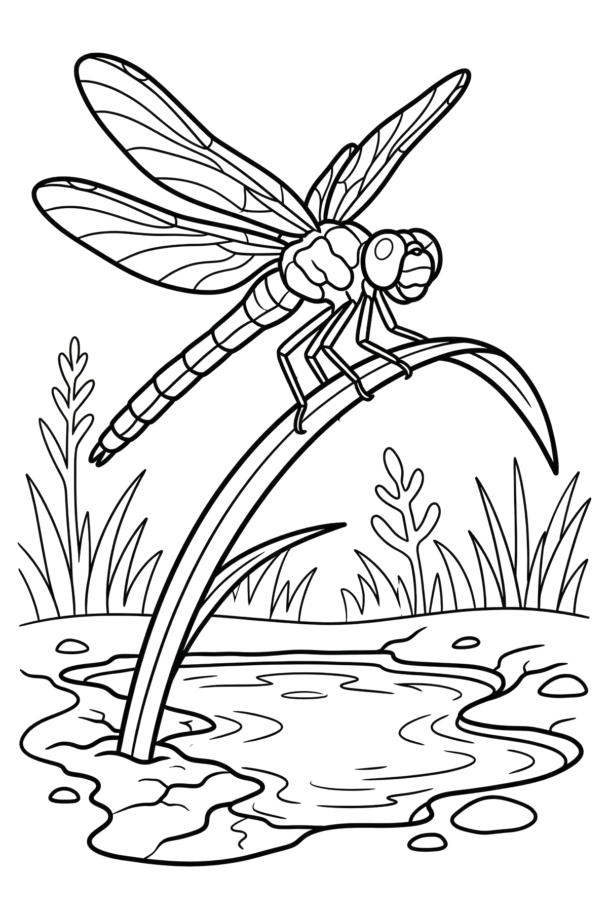 dragonfly coloring pages bent reed dragonfly coloring pages bent reed
