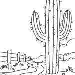 fence-post-cactus-trail-coloring-page
