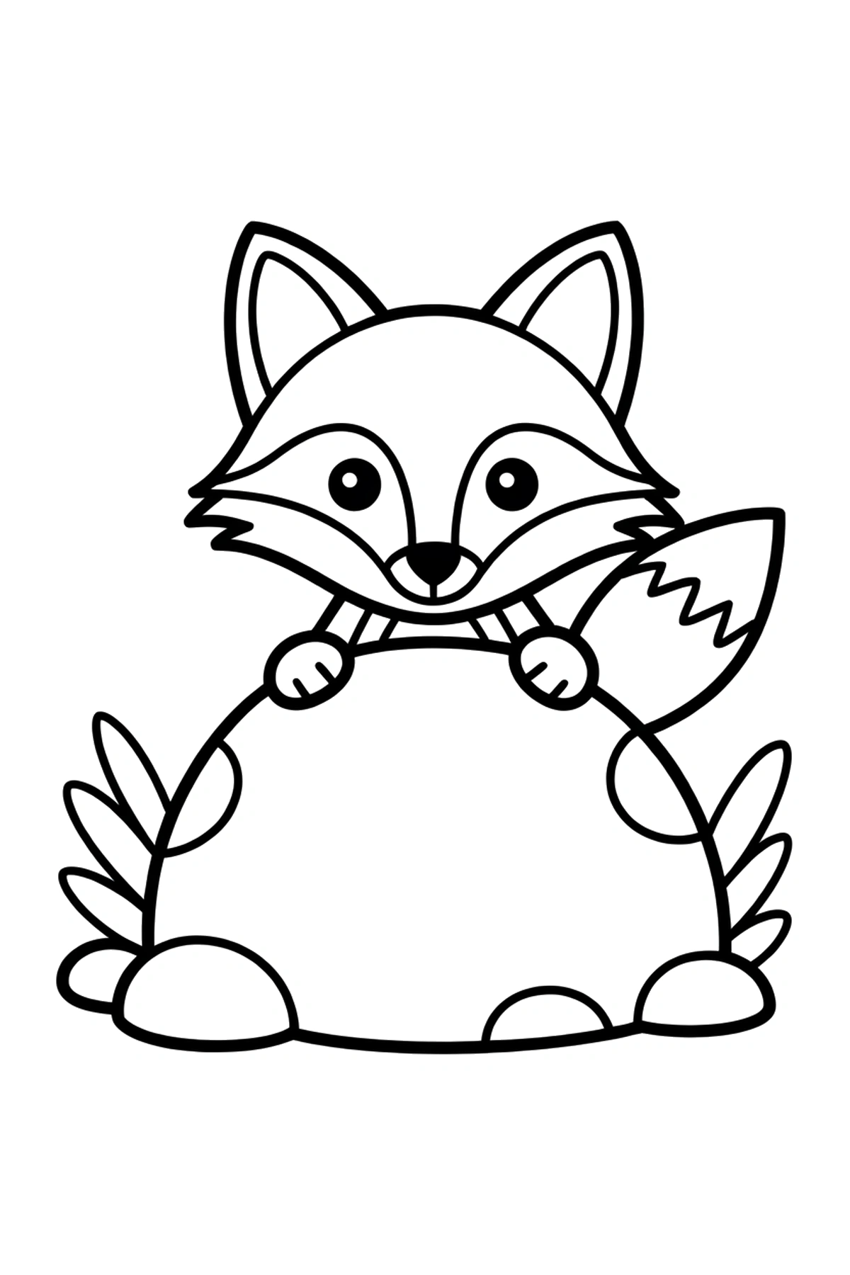 fox coloring pages free printable