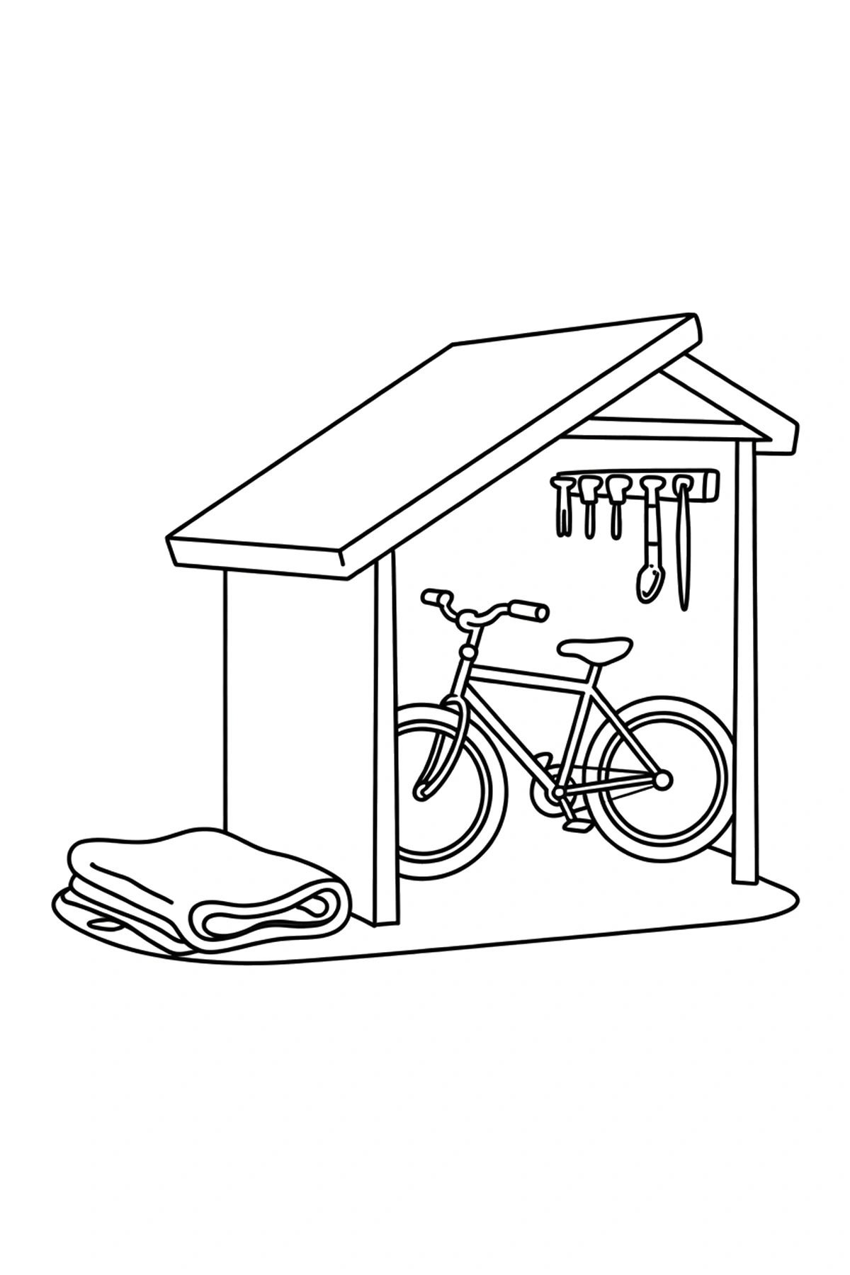 free bicycle coloring pages