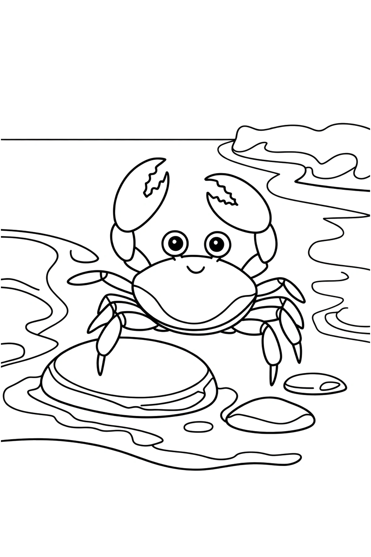 free crab coloring pages