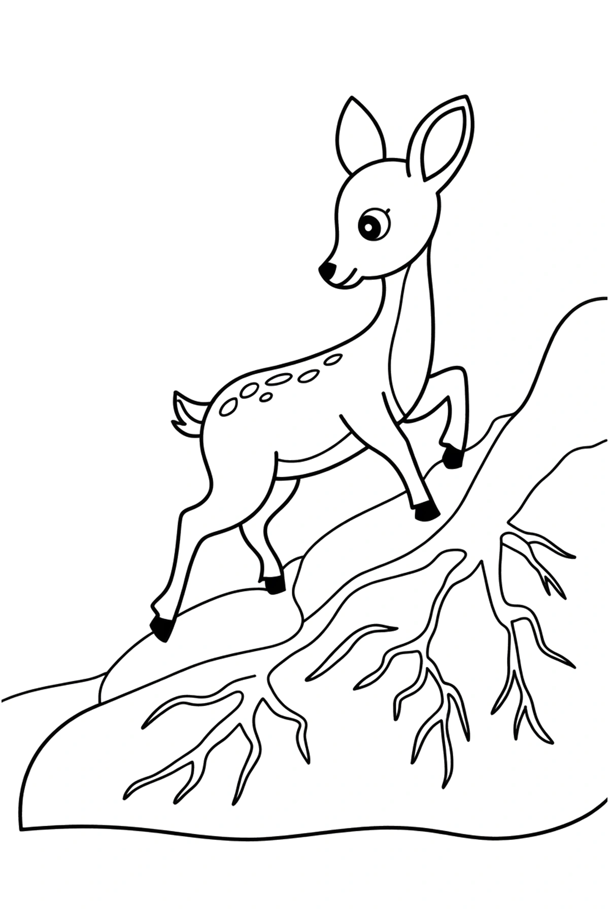 free deer coloring pages
