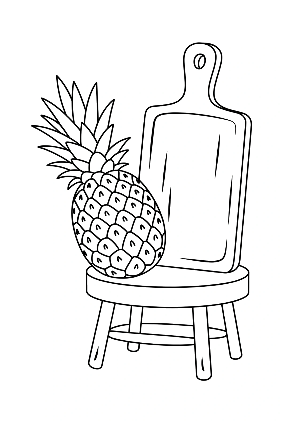 free pineapple coloring pages