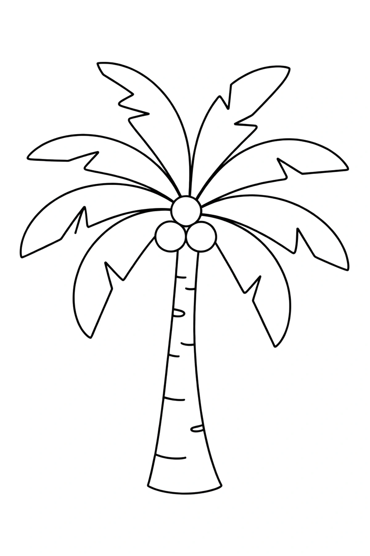 free printable palm tree coloring pages
